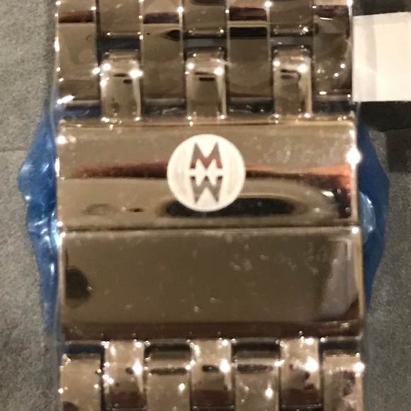 Michele Releve Chrono Diamond Bezel Stainless Steel Watch MWW19A000001 EUC - Picture 3 of 4